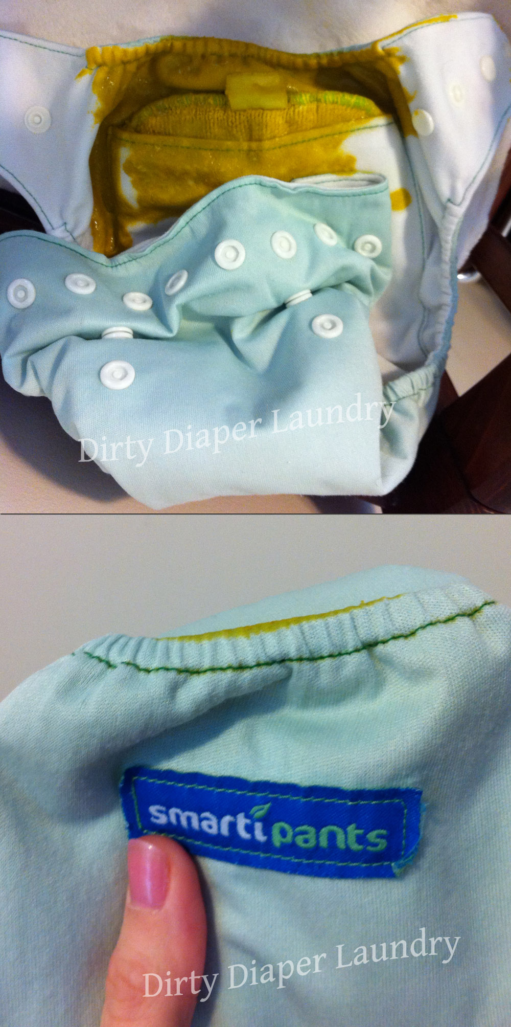 dirty cloth diapers