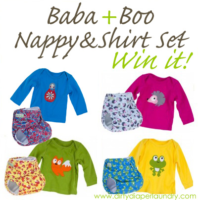 Win a Baba+Boo Nappy and Shirt from Dirty Diaper Laundry