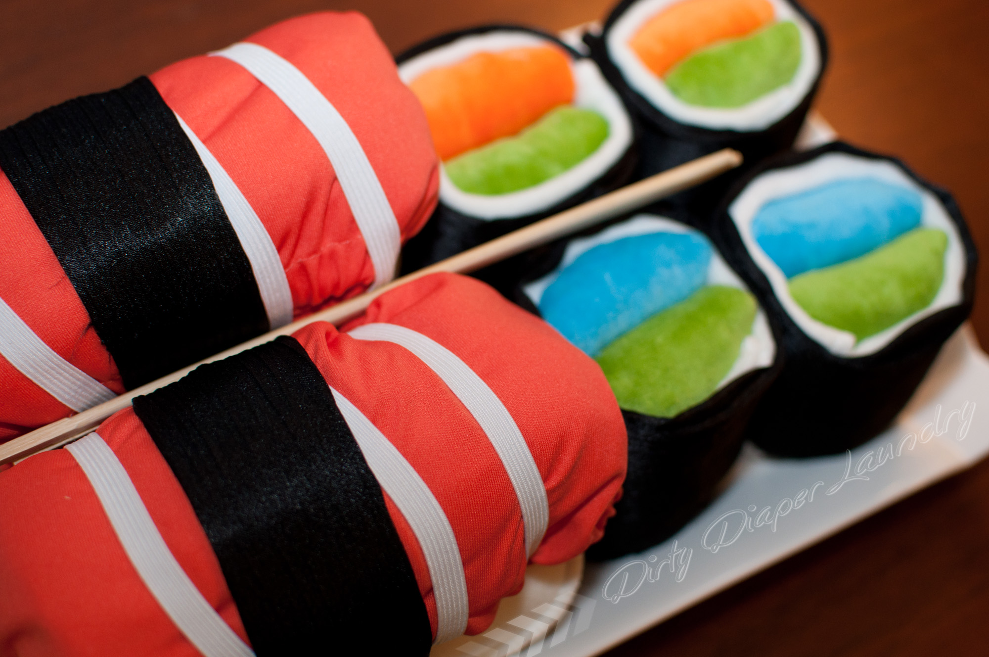 Sushi Cloth Diaper Cake