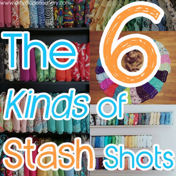 the 6 kinds of cloth diaper stash shots