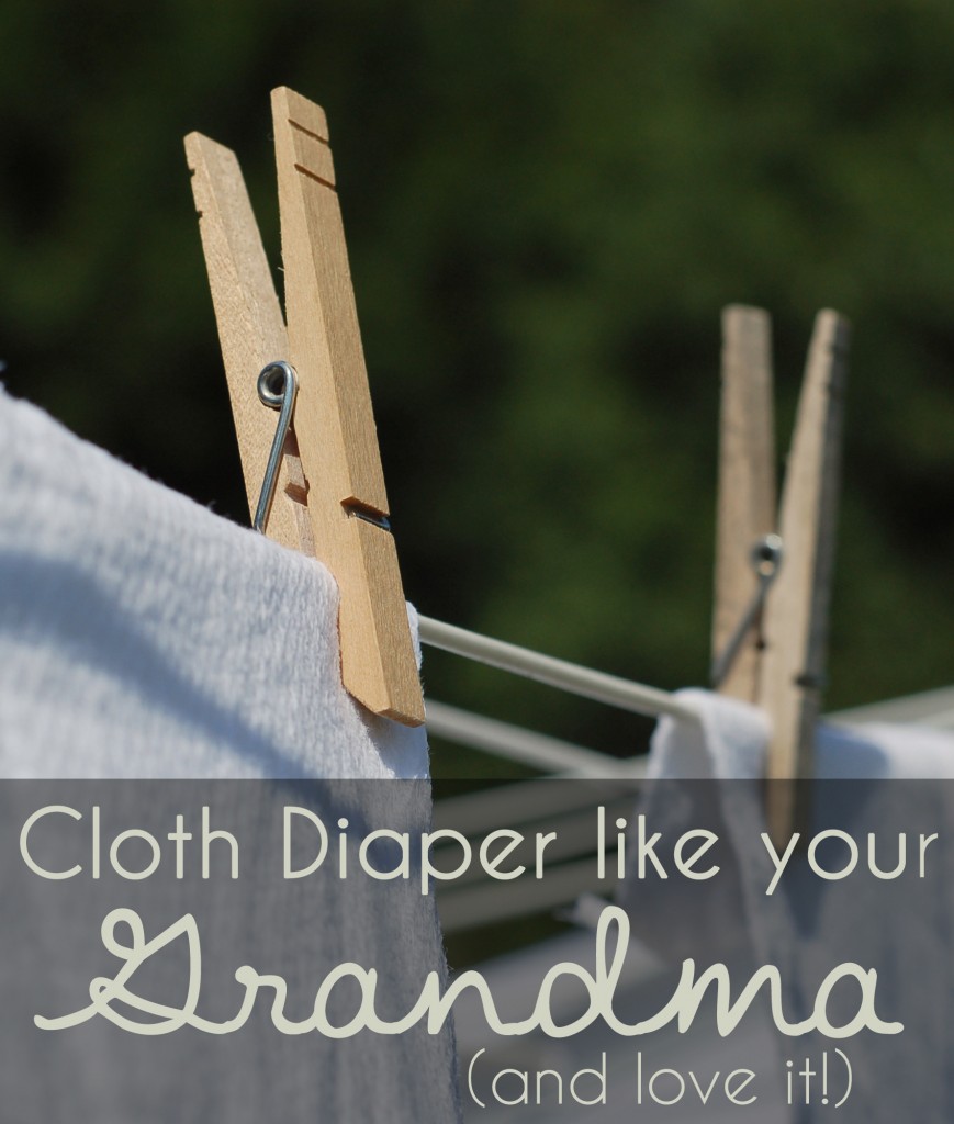 Cloth diaper like your grandma and love it.  Lessons on cloth diapering you can still use in modern times.
