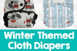 Festive winter and holiday themed cloth diapers- perfect for photos or gifts