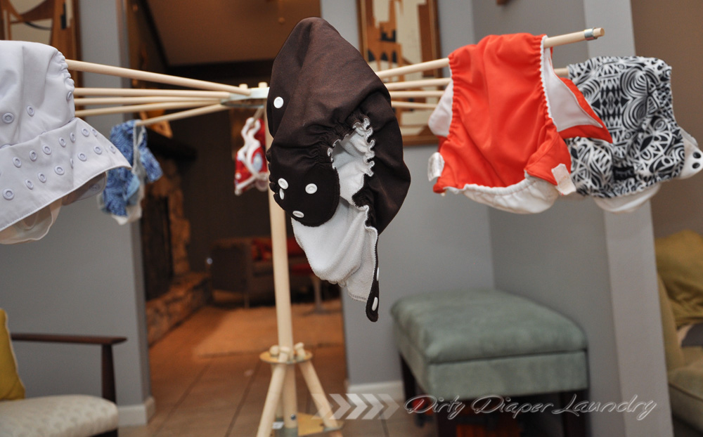 Washing and Drying Cloth Diapers Detergents and Drying Racks {Video