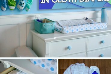 Getting prepared for having two babies in cloth diapers- a helpful guide for expecting parents! Having multiple changing stations- smart!